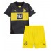 Fotbalové Dres Borussia Dortmund Donyell Malen #21 Dětské Venkovní 2024-25 Krátký Rukáv (+ trenýrky)